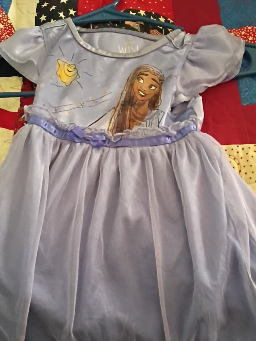Lilac Princess Dress with Character Print